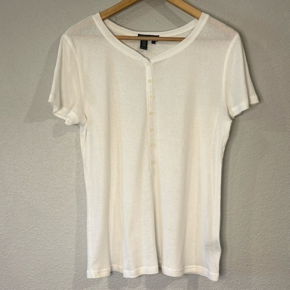 Ralph Lauren Jeans Company stretch ribbed henley top XL